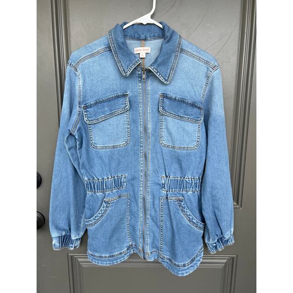 Knox Rose size XS denim jean jacket - Picture 1 of 4